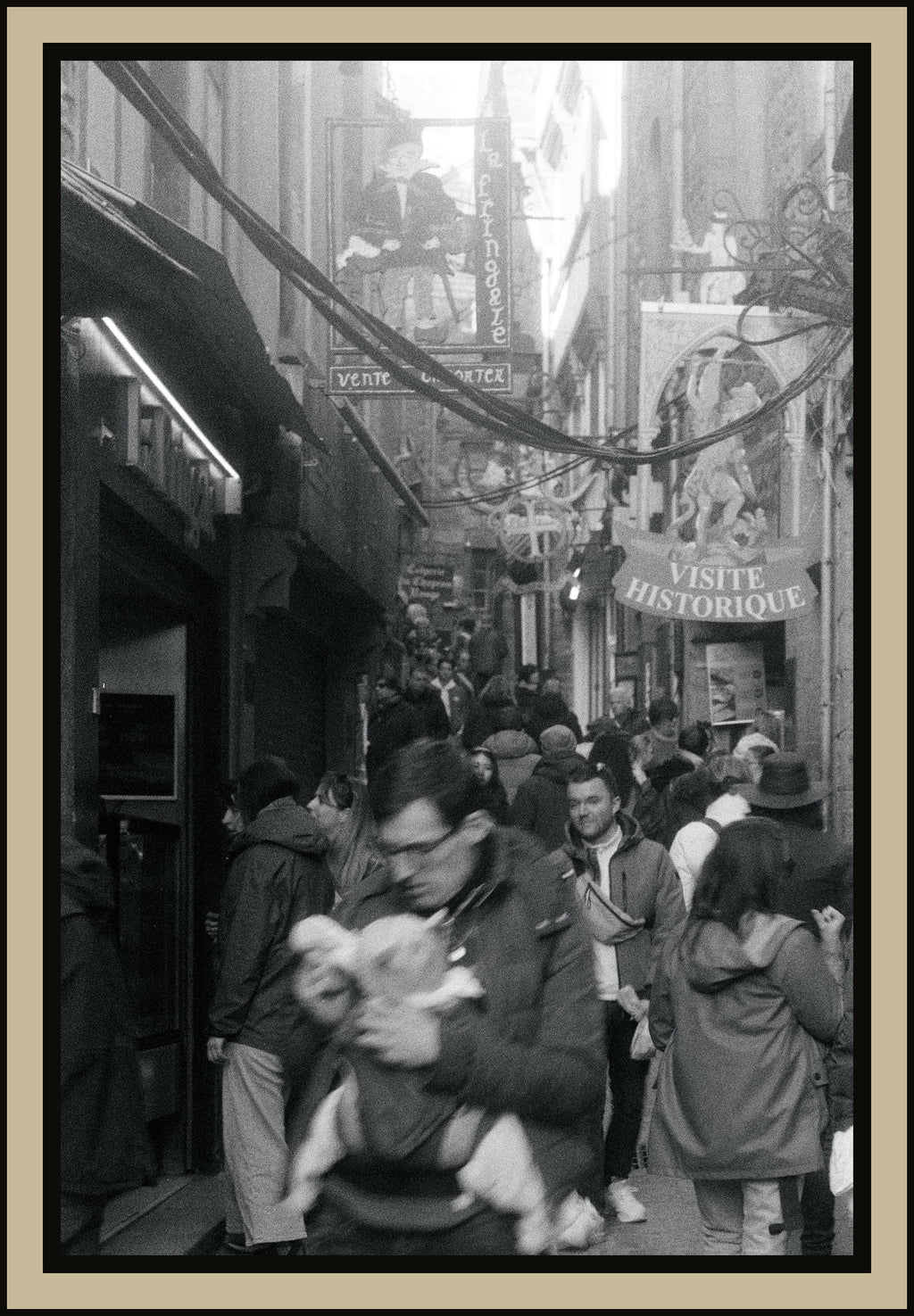 Rue medievale - tirage encadre
